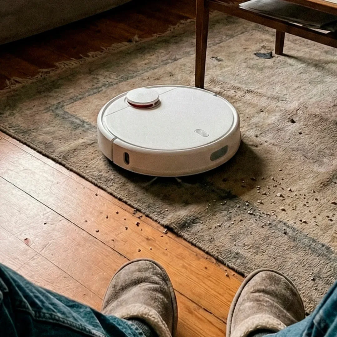 RoboSpark a szőnyegen — vásárlói fotó